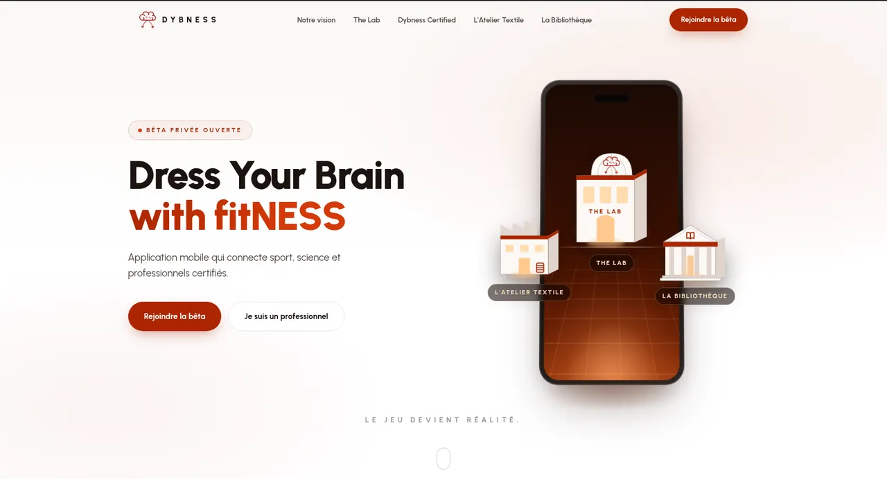 Plateforme web Dybness réalisée par HL Développement